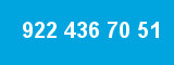 922 436 70 51 922 436 70 51